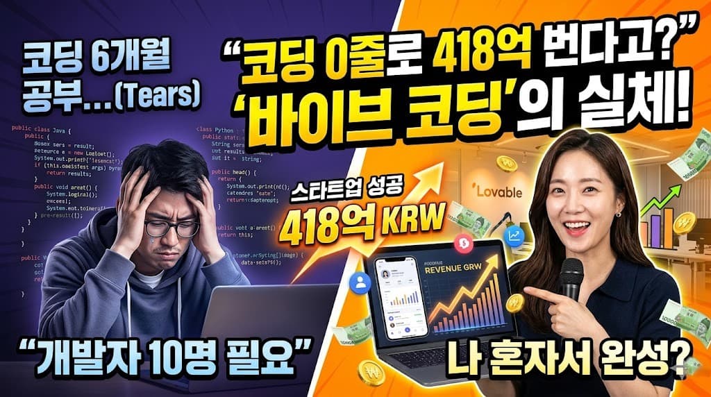 바이브코딩이란? AI 코딩 툴 '러버블'로 시작하는 1인 창업 완벽 가이드