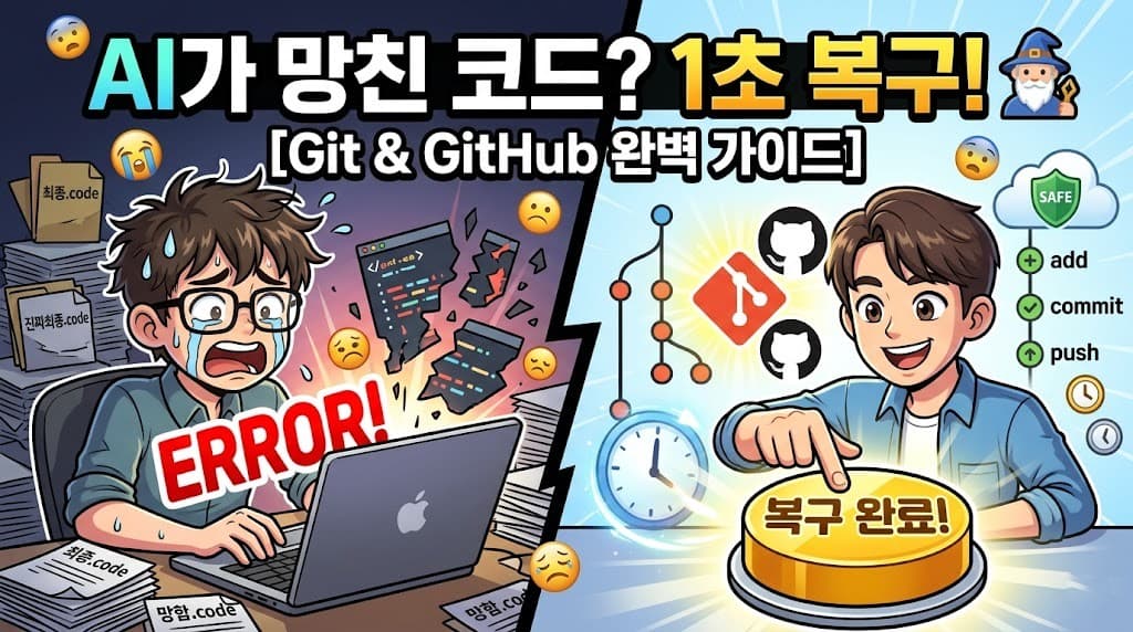 깃 & 깃허브 완벽 가이드 | 바이브 코딩 시대 비전공자 필수 생존템